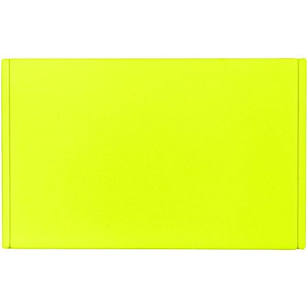 Лейбл из ПВХ Dzeta, ХL, желтый неон