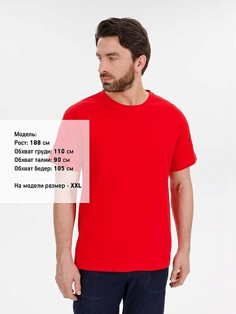 Футболка унисекс T-Bolka 180, красная, размер XS