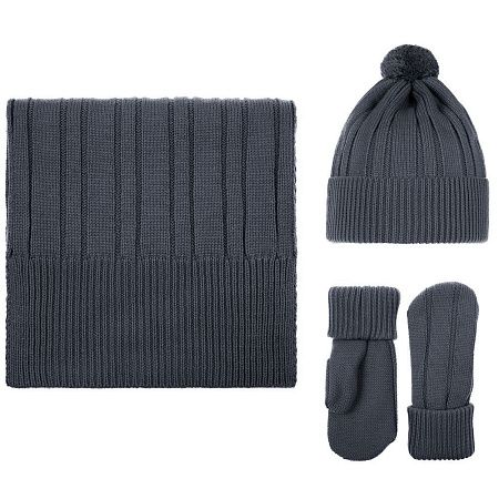 Набор Knit Beat, серый (графит)