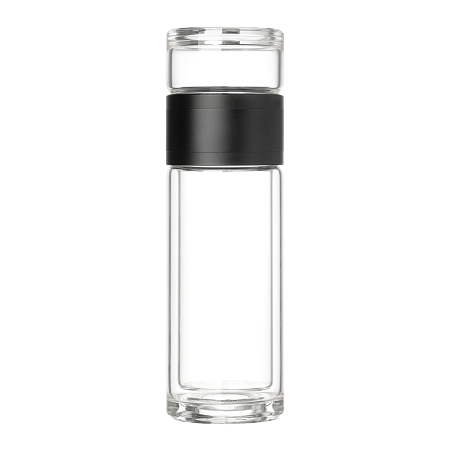 Бутылка стеклянная с двойными стенками Terso, черная