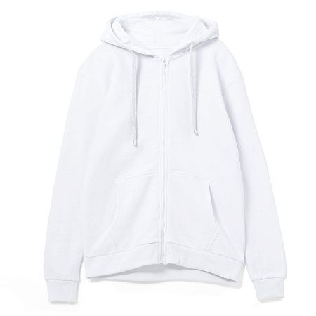 Толстовка на молнии с капюшоном Siverga 2.0, белая, размер XS
