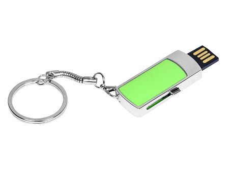 USB 2.0- флешка на 16 Гб с выдвижным механизмом и мини чипом