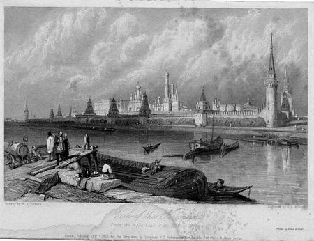 Гравюра "Москва  2" (эскиз)