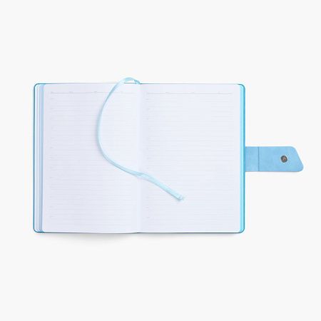 Ежедневник Boom, недатированный, черный с голубым