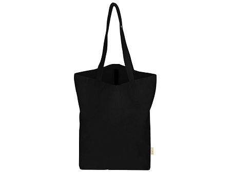 Сумка Fixy из переработанного хлопка 220 г/м2 с фиксирующей лентой