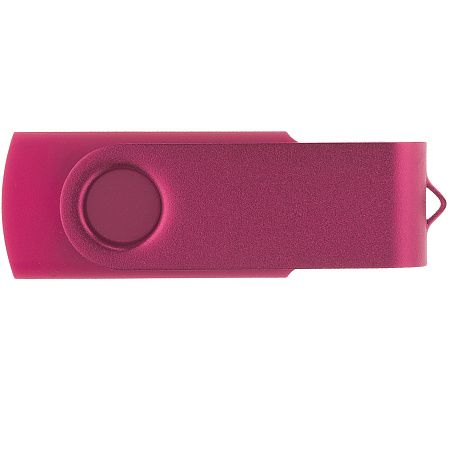 Флеш накопитель USB 2.0 Twister 64GB, пластик Софт Тач/металл, розовый/розовый