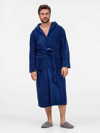 Халат флисовый Magic Mantle, темно-синий, размер M/L