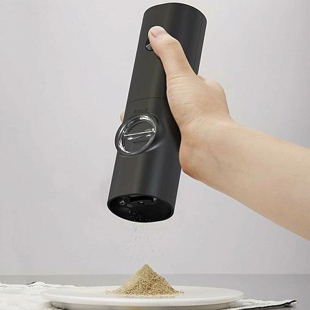 Набор из двух мельниц для соли и перца на подставке Salt & Pepper Set, пластик, черный