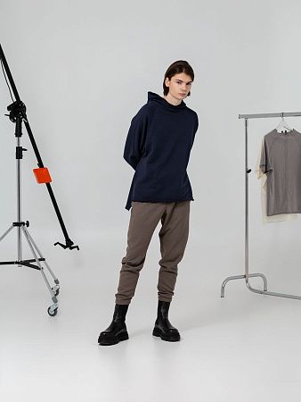 Худи унисекс Vozduh 1.0, темно-синее, размер S