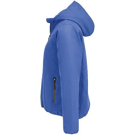 Куртка софтшелл с капюшоном женская Falcon Women, ярко-синяя (royal), размер XL