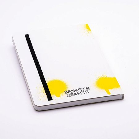 Блокнот линованный Pininfarina Banksy Метатель цветов из каменной бумаги, А5