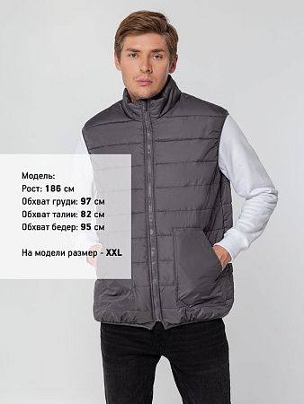 Жилет Leven, темно-серый (графит), размер XXL