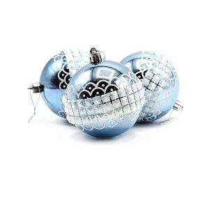 Набор новогодних пластиковых шаров №4 (9 шт.)