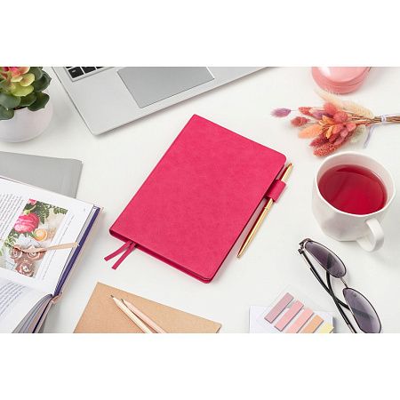 Ежедневник Flexy Asstra Petrus A5, розовый, недатированный, в гибкой обложке