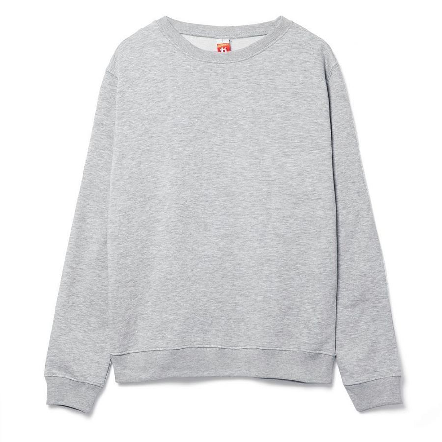 Свитшот унисекс Delta, серый меланж, размер S