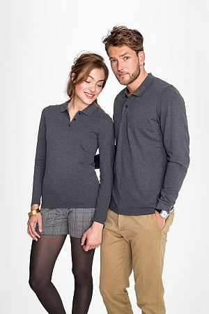 Рубашка поло мужская с длинным рукавом Perfect LSL Men, зеленое яблоко, размер S