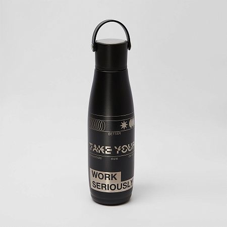 Термобутылка вакуумная герметичная Bosca, черная