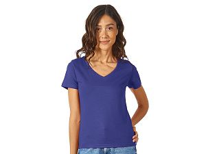 Футболка "Heavy Super Club" женская с V-образным вырезом под нанесение