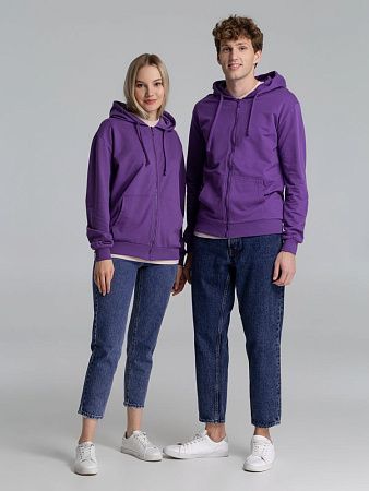 Толстовка на молнии с капюшоном Siverga 2.0, фиолетовая, размер XXL