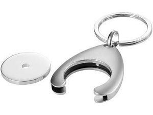 Брелок-монетница «Haig», цвет: серебристый