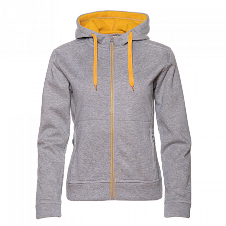 Толстовка женская STAN с капюшоном на молнии сэндвич 320, 19, Серый меланж,  (50/60)  (44/S)