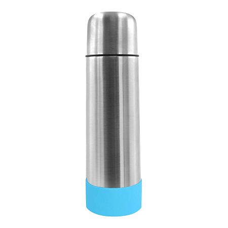 Термос Picnic Silver To Go, серебристый/бирюзовый
