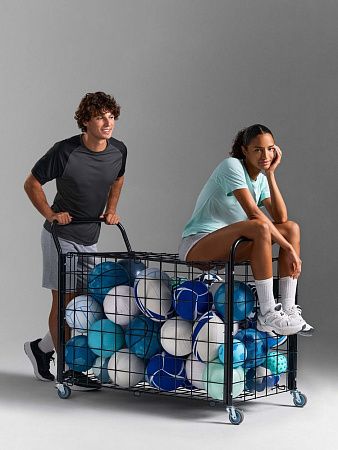 Футболка спортивная унисекс Vortex, ярко-бирюзовая, размер L