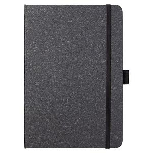 Блокнот Forest  Alfa Polo Recycled Paper А5, недатированный, в твердой обложке,  с резинкой и петлей для ручки, черный