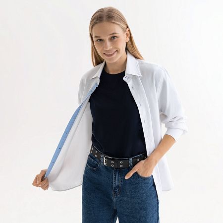 Футболка унисекс Крис (Kris), 150 гр., темно-синяя, размер L