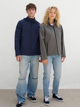 Куртка софтшелл с капюшоном женская Race Women, ярко-синяя (royal), размер S