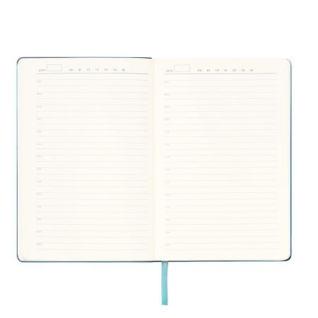 Ежедневник Spark недатированный, лазурный (без упаковки, без стикера, с серой подложкой)