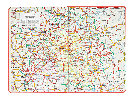 Ежедневник City Buffalo А5, красный, недатированный, в твердой обложке с поролоном