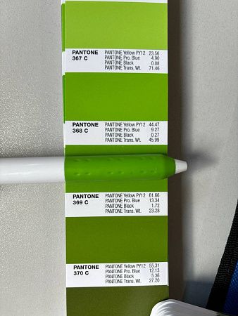 Ручка шариковая Alana, пластиковая, белая/салатовая