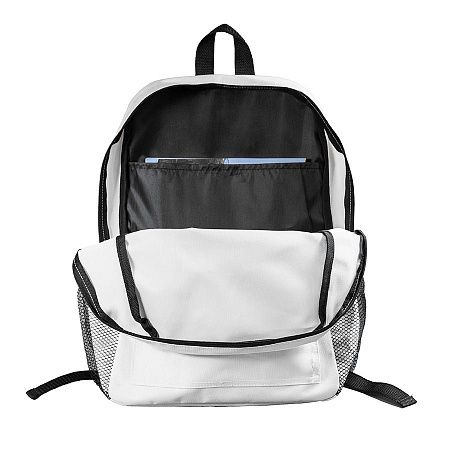 Рюкзак водостойкий "DISCO", белый, 41 x 30 x11 см, 100% полиэстер 600D