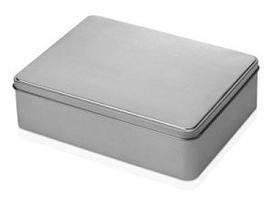 Коробка прямоугольная, цвет: серебристый