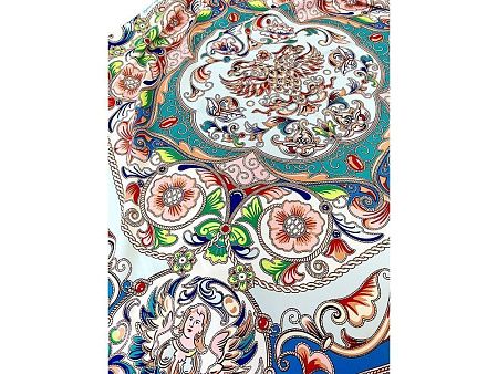 Платок «Шедевры русских эмальеров»