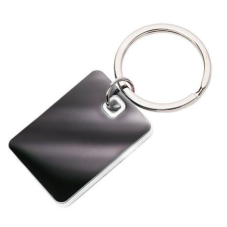 Брелок TONER TONED; 4 x 2,95 x 0,38 см; белый; металл/пластик