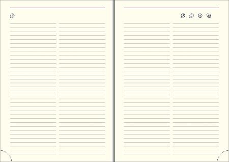 Ежедневник CAPRI, недатированный, гибкая обложка