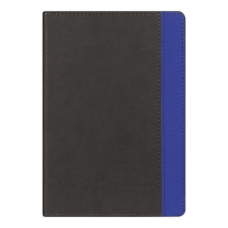 Ежедневник Flexy Viva Latte Daphne Color A5, серый/синий, недатированный, в гибкой обложке