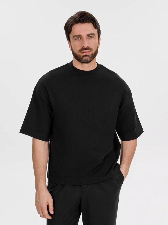 Футболка оверсайз Big Boss, черная под нанесение