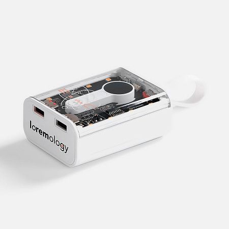 Аккумулятор с быстрой зарядкой Trellis Quick 10000 мАч, белый