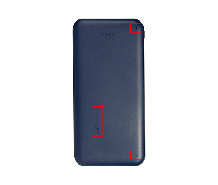 Внешний аккумулятор (powerbank) «Amper», 10 000 mAH, 5V 2.0 A, темно-синий