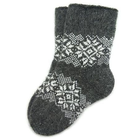 Шерстяные носки с орнаментом, женские, цвета на выбор