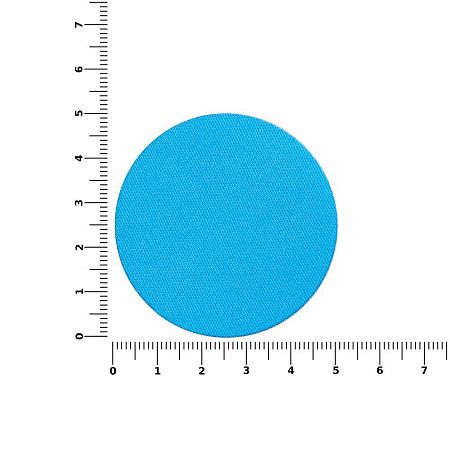 Наклейка тканевая Lunga Round, M, голубая