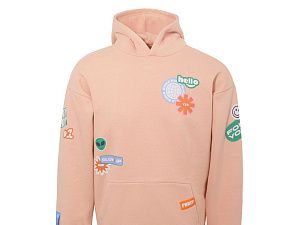 Толстовка с капюшоном оверсайз «Berlin» унисекс, цвет: розовый