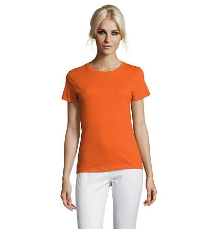 Футболка женская Regent Women, оранжевая, размер XXL
