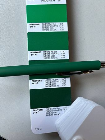 Ручка шариковая Flamingo пластиковая, софт тач, черная