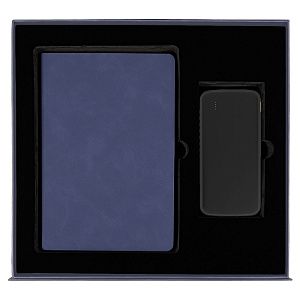 Набор подарочный Solution Prestige Duo (Ежедневник Flexy Luba, Внешний аккумулятор «Universal»), черный