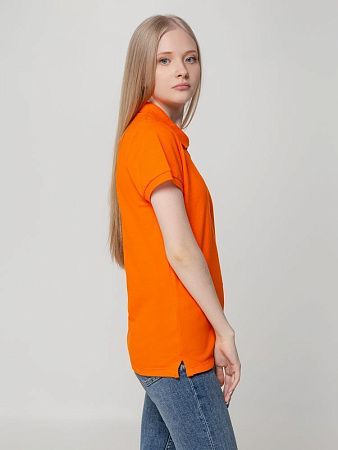Рубашка поло женская Virma Lady, оранжевая, размер S