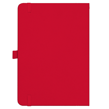 Блокнот Forest  Alfa Polo Soft А5, недатированный, в твердой обложке,  с резинкой и петлей для ручки, красный
